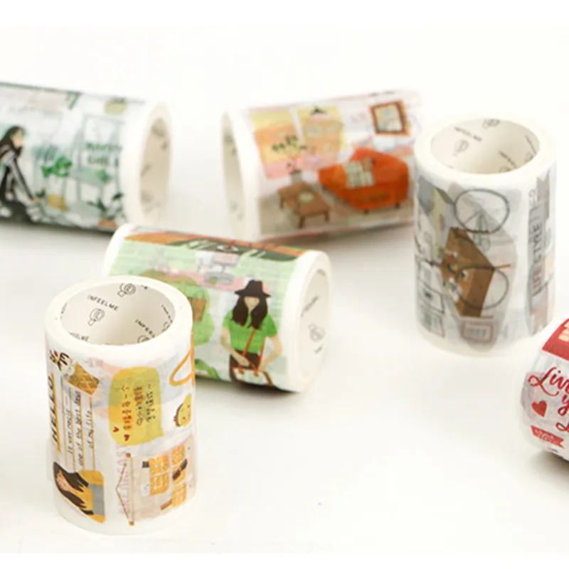 Infeel.me life diary 6 cm paper masking Tape Scrapbooking Decoration Stationery washi Tape
Infeel.me life diary 6 cm paper masking Tape Scrapbooking Decoration Stationery washi Tape