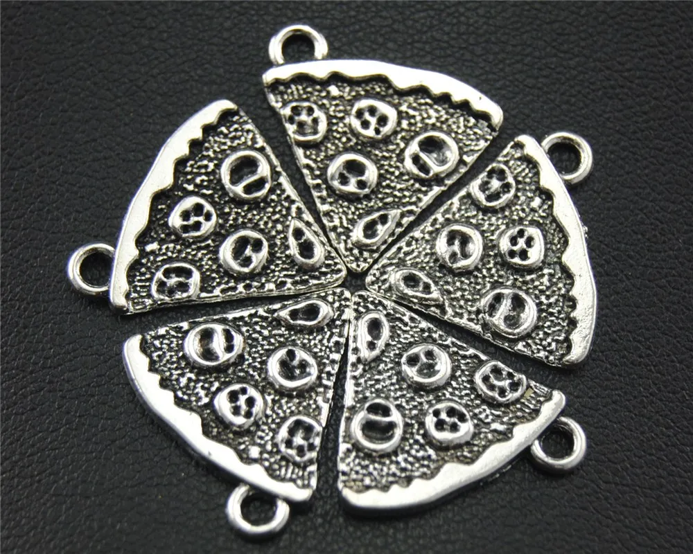 20pcs Silver Color Pizza Charm Pendant DIY Necklace Bracelet Bangle Findings 16x18mm A1726
20pcs Silver Color Pizza Charm Pendant DIY Necklace Bracelet Bangle Findings 16x18mm A1726