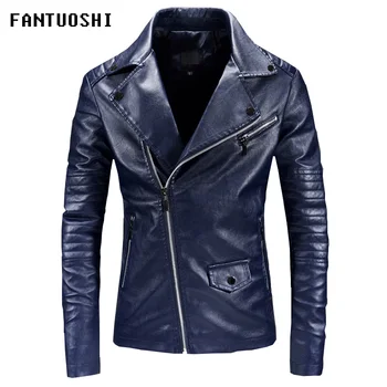 pu leather jacket men's Casual Outwear Motorcycle leather Jacket Slim Long sleeve Diagonal zipper High quality men's clothing
pu leather jacket men's Casual Outwear Motorcycle leather Jacket Slim Long sleeve Diagonal zipper High quality men's clothing
