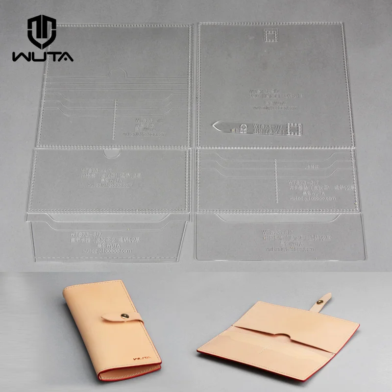 WUTA 873 Leather Craft Pattern Long Wallet Acrylic Template Cutting Model for Beginner DIY Handmade Simple Clutch Long Purse
WUTA 873 Leather Craft Pattern Long Wallet Acrylic Template Cutting Model for Beginner DIY Handmade Simple Clutch Long Purse
