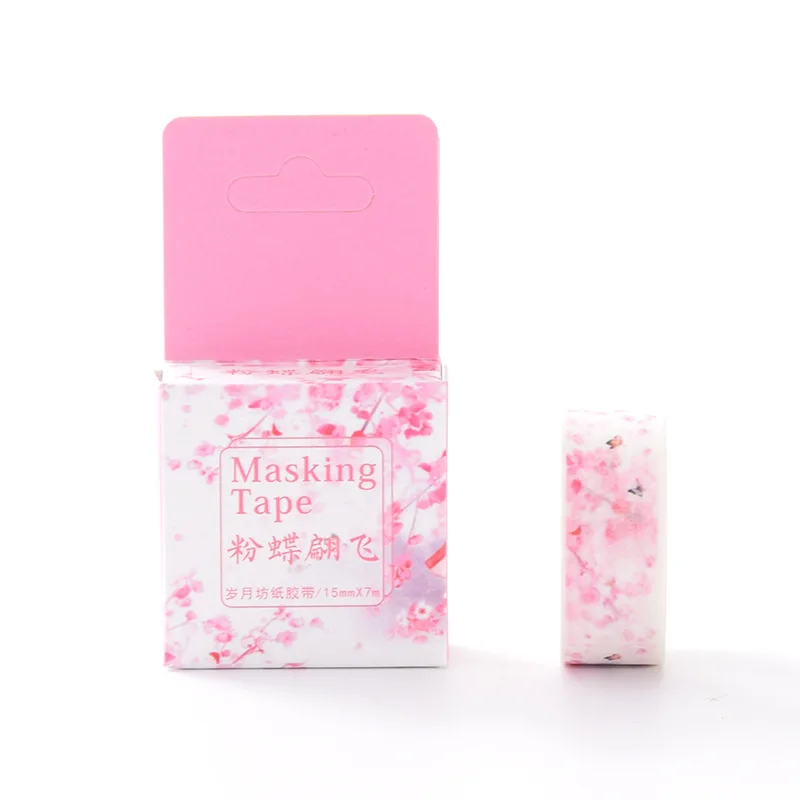 15mm*7m Sakura Decorative Washi Tape Cute Flower DIY Scrapbooking Masking Tape DIY Decoration Sticker Label school supplies
15mm*7m Sakura Decorative Washi Tape Cute Flower DIY Scrapbooking Masking Tape DIY Decoration Sticker Label school supplies