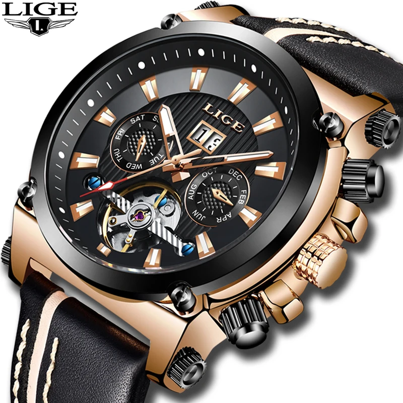 New LIGE Fashion Watch Men Top Brand Luxury Automatic Mechanical Watch Casual Sport Waterproof Men Watches Relogio Masculino+Box
New LIGE Fashion Watch Men Top Brand Luxury Automatic Mechanical Watch Casual Sport Waterproof Men Watches Relogio Masculino+Box