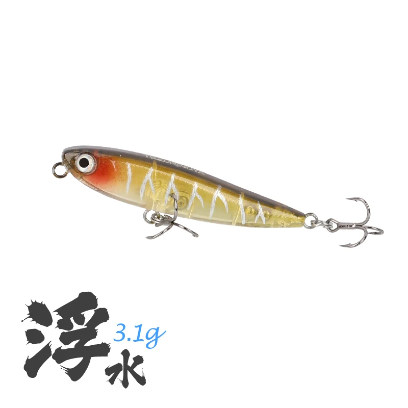 Trulinoya Mini floating pencil fishing bait 60 mm 3.1 g 10 colors micro-objects cocking fishing bait
Trulinoya Mini floating pencil fishing bait 60 mm 3.1 g 10 colors micro-objects cocking fishing bait