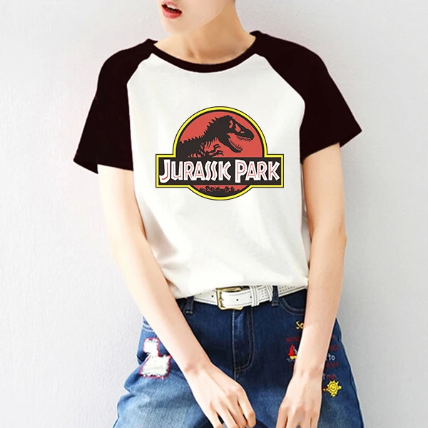 Jurassic Park T shirt Women Graphic Print Raglan Short Sleeve Tshirt Harajuku Kawaii T-shirt Tee Shirts 2018 Summer
Jurassic Park T shirt Women Graphic Print Raglan Short Sleeve Tshirt Harajuku Kawaii T-shirt Tee Shirts 2018 Summer