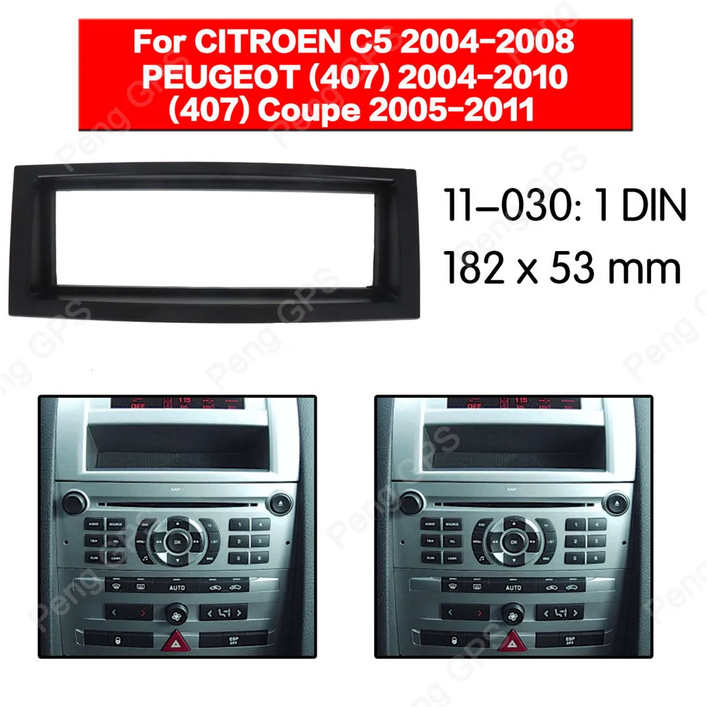 Монтажная панель для автомагнитолы 1 din fascia Для CITROEN C5 2004-2008 стерео рамка Facia DVD CD