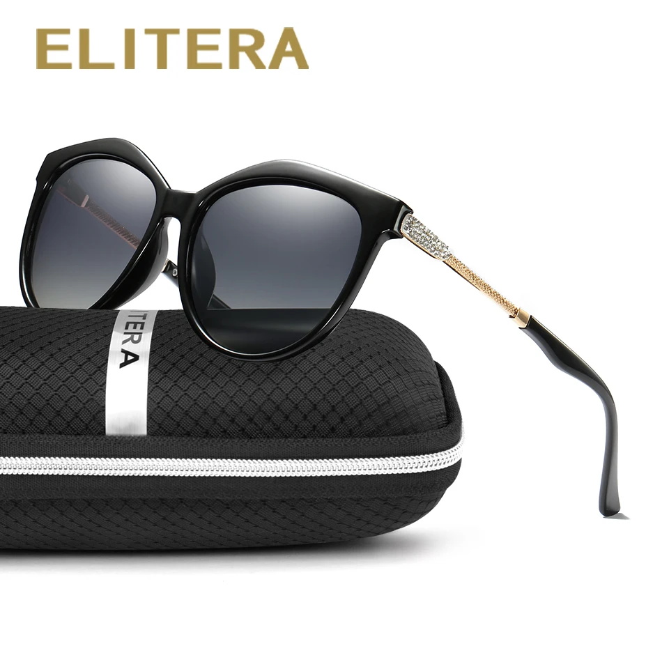 

ELITERA New High Quality Polarized Sunglasses Women Brand Designer UV400 Sunglass HD Lens Driving Traveling Sun Glasses