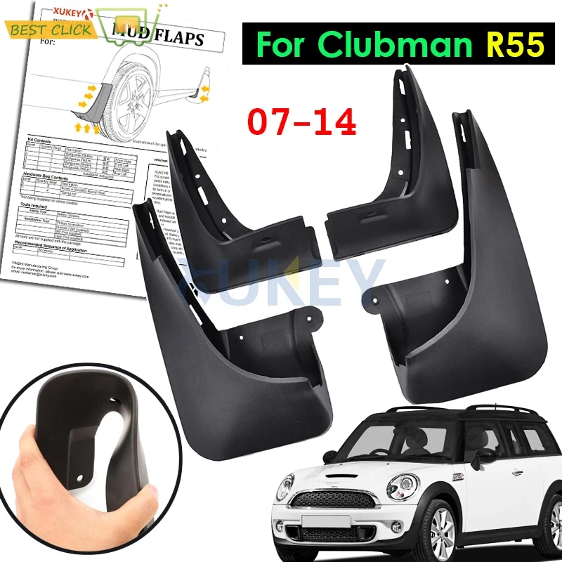 Xukey Front Rear Mud Flap Flaps For Mini Cooper Clubman R55 2008 - 2014 Mudflaps Splash Guard 2009 2010 2011 2012 2013 Fender
Xukey Front Rear Mud Flap Flaps For Mini Cooper Clubman R55 2008 - 2014 Mudflaps Splash Guard 2009 2010 2011 2012 2013 Fender