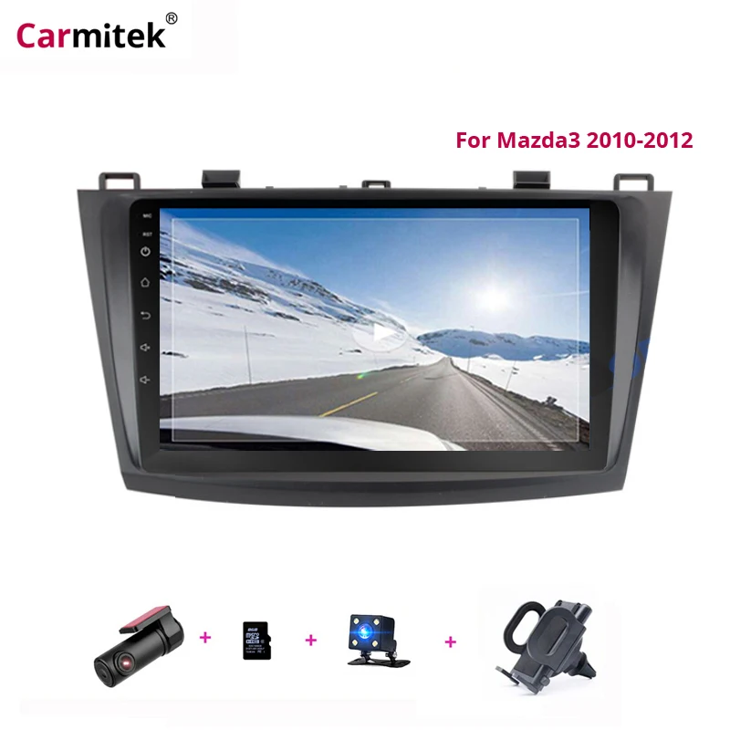 Автомагнитола 2 Din на Android 9 дюймов без dvd плеера GPS для Mazda 3 mazda3 2010 2011
