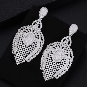 63MM Luxury Jumbo Size Waterdrop Pierced Hollow Drop Dangle Earrings For Women Wedding Bridal Jewelry
63MM Luxury Jumbo Size Waterdrop Pierced Hollow Drop Dangle Earrings For Women Wedding Bridal Jewelry