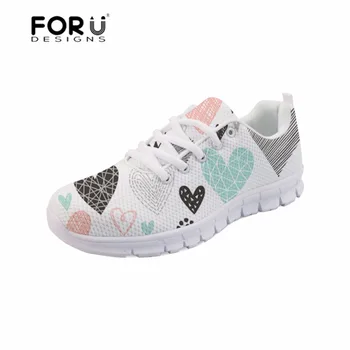 FORUDESIGNS Women's Flats Shoes for Girls Hearts Geometrical Love Valentine Pattern Summer Mesh Shoes Women Sneakers Lightweight
FORUDESIGNS Women's Flats Shoes for Girls Hearts Geometrical Love Valentine Pattern Summer Mesh Shoes Women Sneakers Lightweight