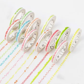 1 Pcs Kawaii 5mm*8m Fresh Style Various Patterns Slim Washi Tape DIY Scrapbooking Sticker Label Masking Tape Stationery
1 Pcs Kawaii 5mm*8m Fresh Style Various Patterns Slim Washi Tape DIY Scrapbooking Sticker Label Masking Tape Stationery