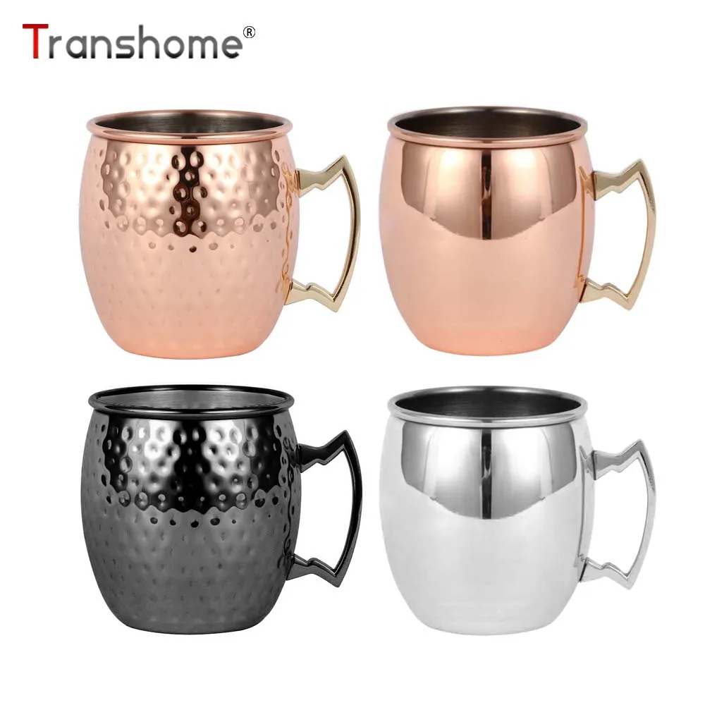 Transhome 550ML Moscow Mule Mugs Hammered Plated Copper Mug Stainless Steel Beer Cup For Tea Metal Travel Coffee Mugs And Cups
Transhome 550ML Moscow Mule Mugs Hammered Plated Copper Mug Stainless Steel Beer Cup For Tea Metal Travel Coffee Mugs And Cups