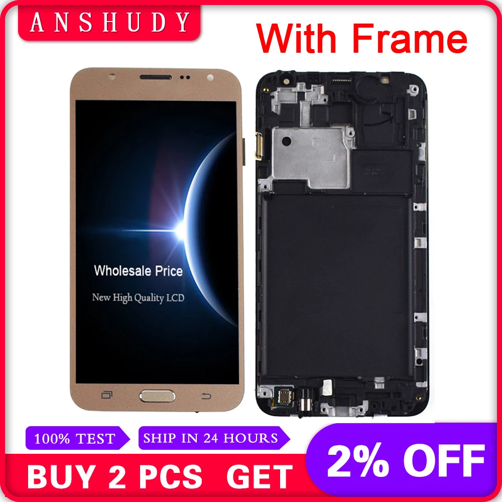 j71 2015 lcd display For Samsung Galaxy J7 2015 J700 SM-J700F J700M J700H/DS LCD Display + Touch Screen Sensor Assembly Frame
j71 2015 lcd display For Samsung Galaxy J7 2015 J700 SM-J700F J700M J700H/DS LCD Display + Touch Screen Sensor Assembly Frame