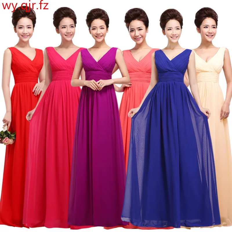 QNZL80#Wholesale Custom V-neck Chiffon purple Blue Wine Red long lace up Bridesmaid Dresses Wedding Party Dress Prom Gown women
QNZL80#Wholesale Custom V-neck Chiffon purple Blue Wine Red long lace up Bridesmaid Dresses Wedding Party Dress Prom Gown women