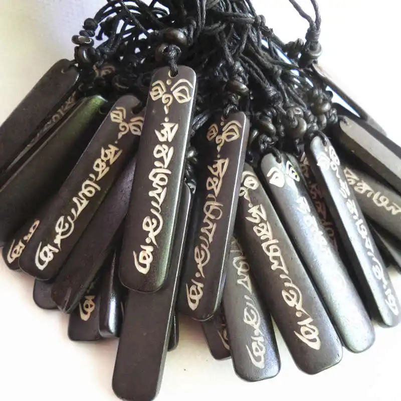 10PCS Tibetan Yak Bone Hand Carved Mantras Amulets Pendant Chain Necklace OM MANI PADME HUM TNL187
10PCS Tibetan Yak Bone Hand Carved Mantras Amulets Pendant Chain Necklace OM MANI PADME HUM TNL187