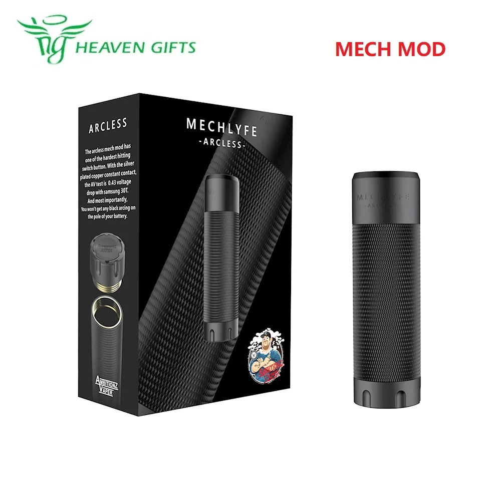 New Heavengifts MECHLYFE x AmbitionZ VapeR ARCLESS MECH MOD fit 18650/20700/21700 Battery vs CoilART Mage/ VGOD Elite MECH MOD
New Heavengifts MECHLYFE x AmbitionZ VapeR ARCLESS MECH MOD fit 18650/20700/21700 Battery vs CoilART Mage/ VGOD Elite MECH MOD