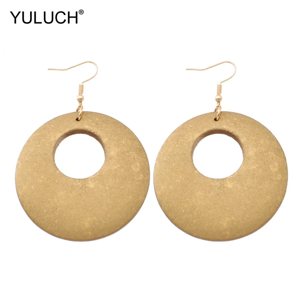 YULUCH Fashion Gold Round Wood Chip Hollow Dangle Chandelier Earings Hanging Earrings For Women Lady Wedding Jewelry Accessories
YULUCH Fashion Gold Round Wood Chip Hollow Dangle Chandelier Earings Hanging Earrings For Women Lady Wedding Jewelry Accessories