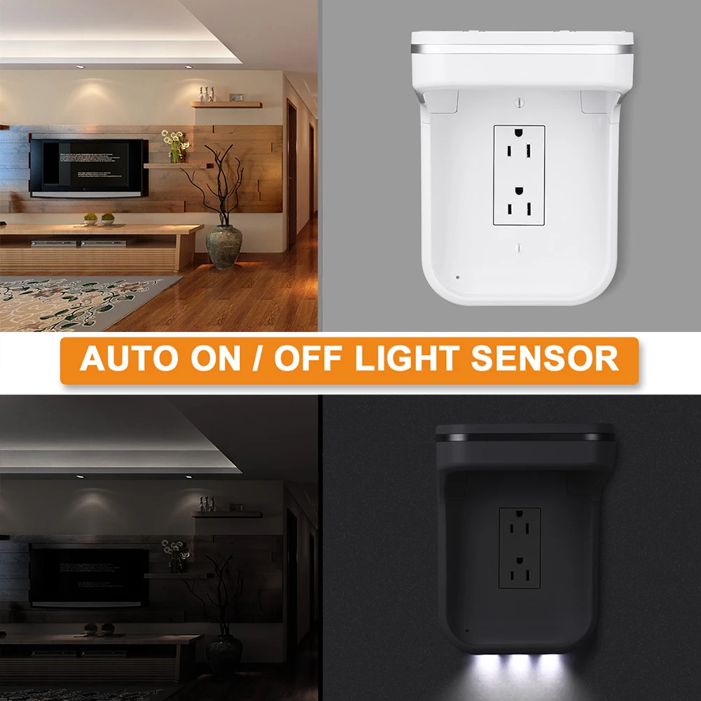 Smart Led Cover Wall Outlet Shelf With Night Light Cable Management US Plug Mini Space Saving Phone Holder Storage Charging
Smart Led Cover Wall Outlet Shelf With Night Light Cable Management US Plug Mini Space Saving Phone Holder Storage Charging