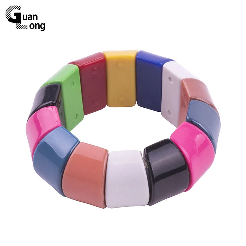 GuanLong Fashion Multicolor Geometric Resin Charm Strand Bracelets For Women Summer Fashion Jewellery Puseira
GuanLong Fashion Multicolor Geometric Resin Charm Strand Bracelets For Women Summer Fashion Jewellery Puseira