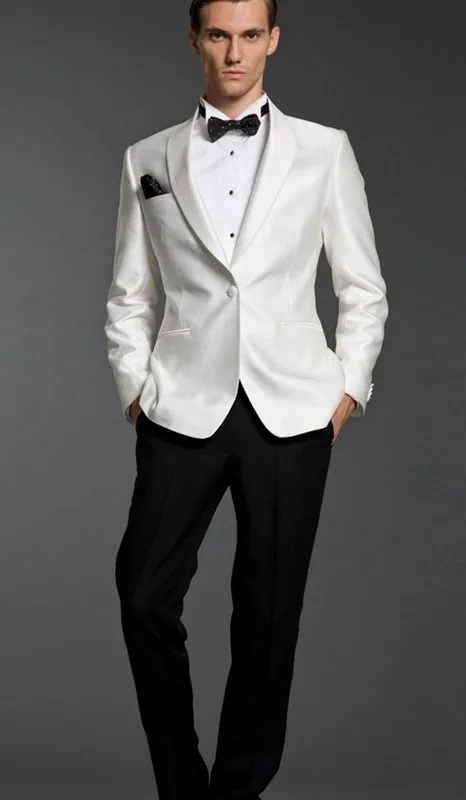 Custom Made Satin White Shawl Lapel Groom Tuxedo/Wedding Suits For Men one button Suits ( jacket+Pants+tie)
Custom Made Satin White Shawl Lapel Groom Tuxedo/Wedding Suits For Men one button Suits ( jacket+Pants+tie)