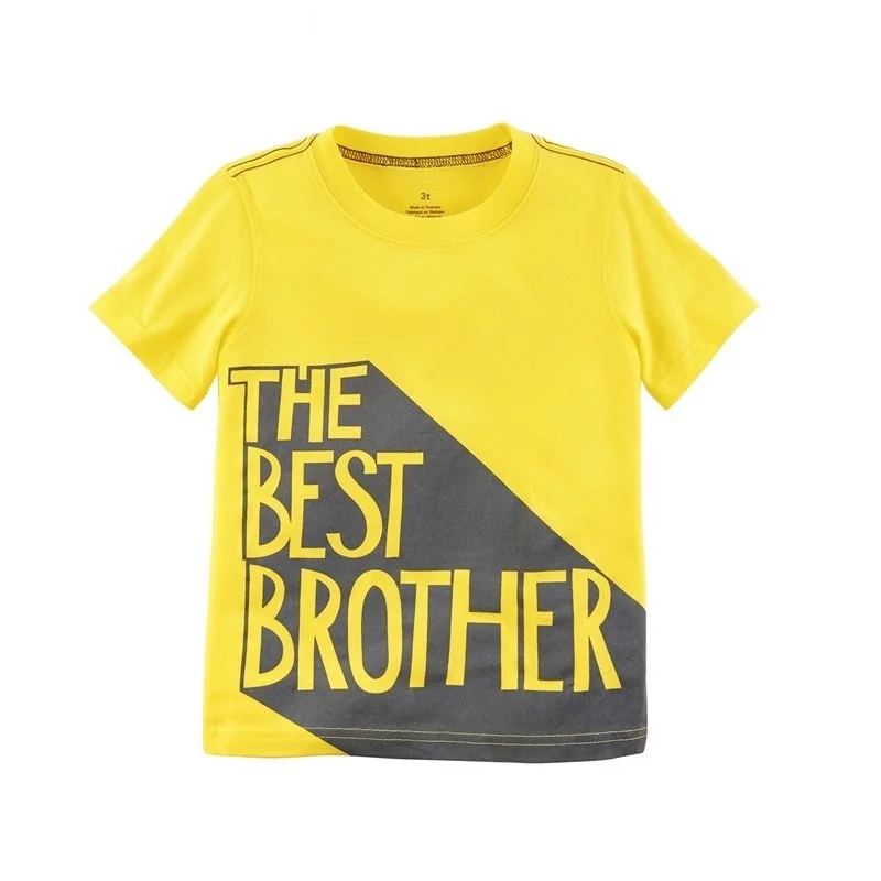 The Best Brother Baby Boys Tees Shirts Newborn Clothes Tops Cotton Short Sleeve Yellow Children T-Shirt Toddler Kids Outfit 0-2Y
The Best Brother Baby Boys Tees Shirts Newborn Clothes Tops Cotton Short Sleeve Yellow Children T-Shirt Toddler Kids Outfit 0-2Y