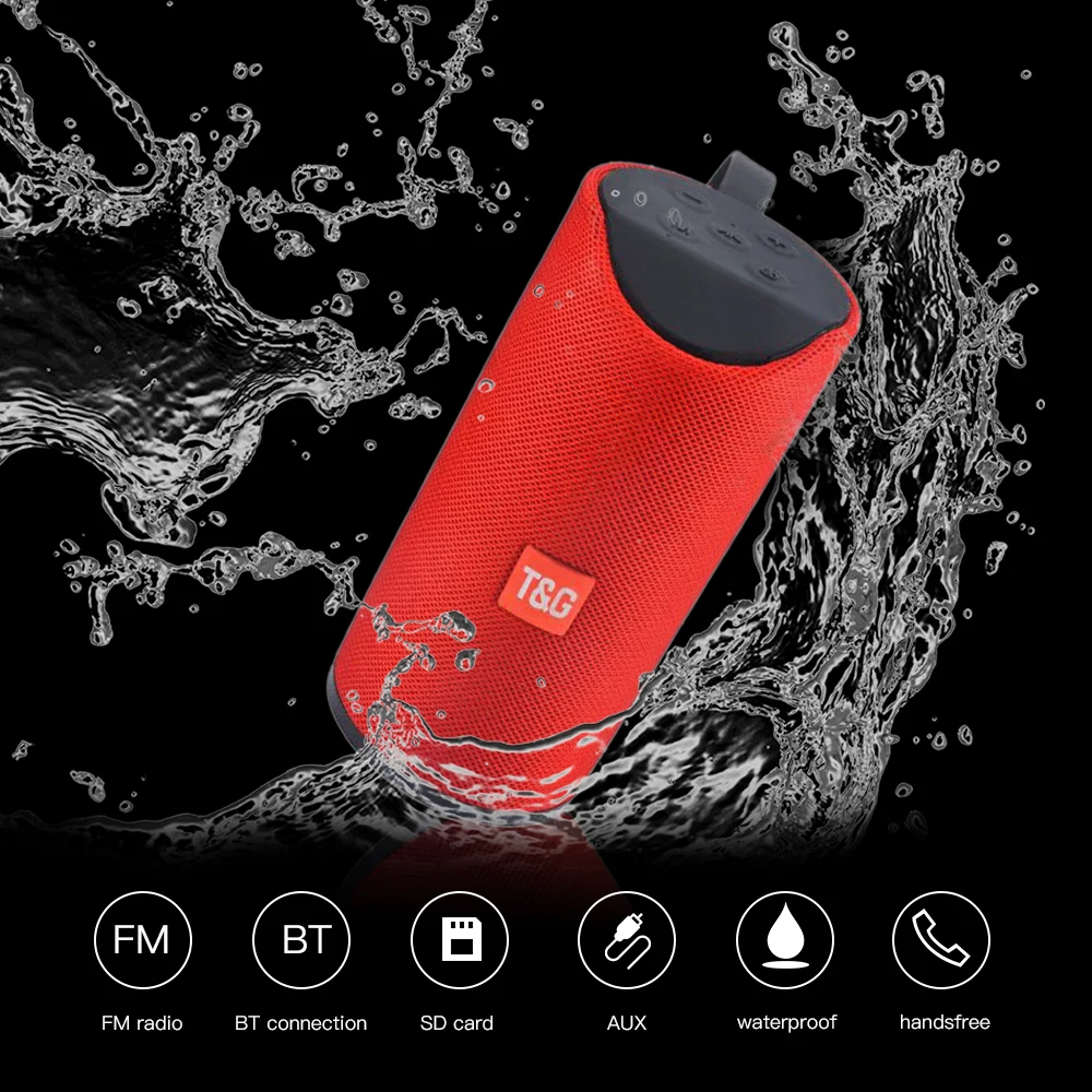 TG113 Outdoor Bluetooth Speaker BT Portable Wireless loudSpeaker columns Mini TF Card waterproof and USB Disk for phone
TG113 Outdoor Bluetooth Speaker BT Portable Wireless loudSpeaker columns Mini TF Card waterproof and USB Disk for phone