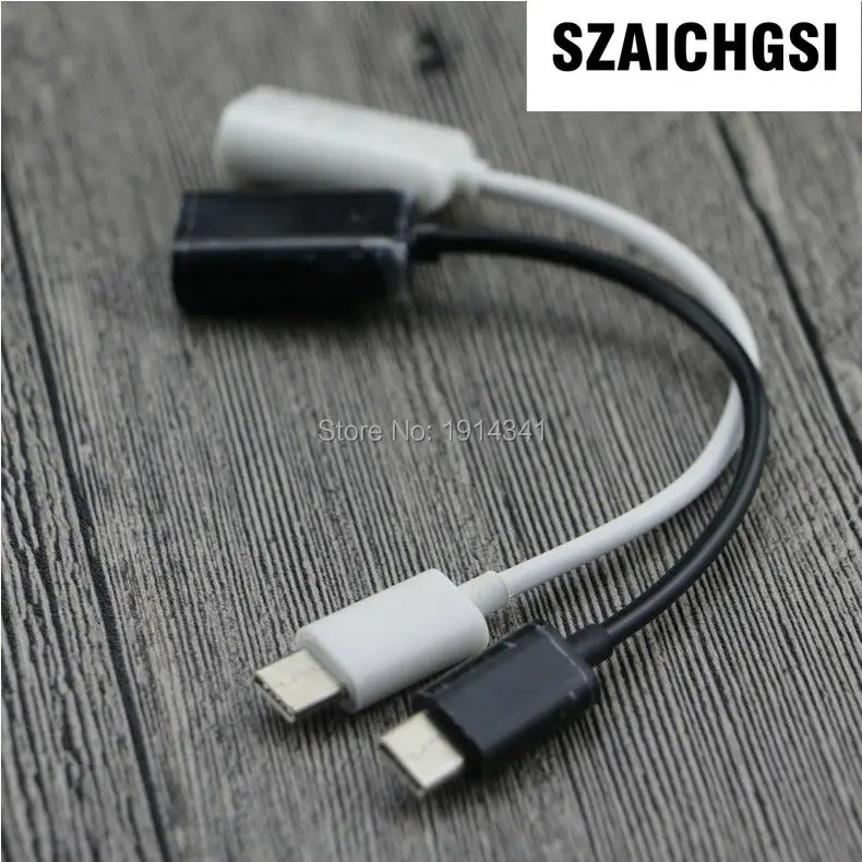 SZAICHGSI Type C Otg Cable Type-C Usb C Cabel Adapter For Oneplus 3 Lg white black color wholesale 100pcs
SZAICHGSI Type C Otg Cable Type-C Usb C Cabel Adapter For Oneplus 3 Lg white black color wholesale 100pcs