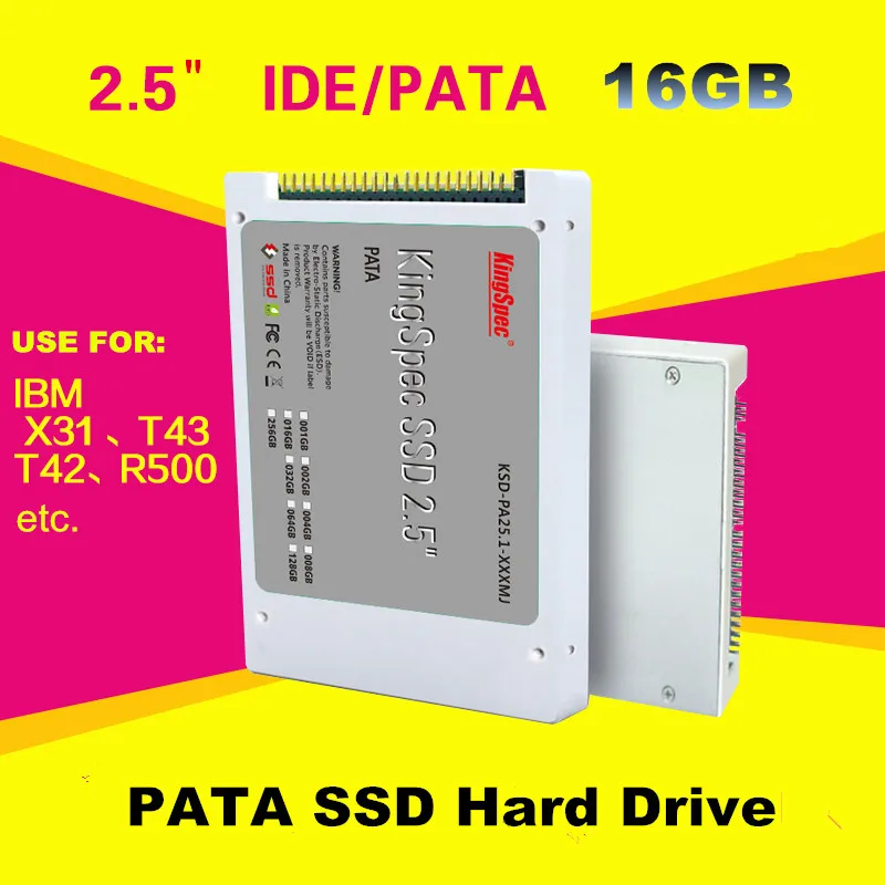 Kingspec 2.5 дюймов PATA IDE HD SSD 16 ГБ костюм-2c док твердотельный диск флэш-жесткий HDD