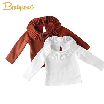 New Cotton Baby T-shirt Pleated Collar Kids Girls Shirt Long Sleeve Infant Baby Girl Tops Autumn Spring Baby Girl Clothes 1PC
New Cotton Baby T-shirt Pleated Collar Kids Girls Shirt Long Sleeve Infant Baby Girl Tops Autumn Spring Baby Girl Clothes 1PC
