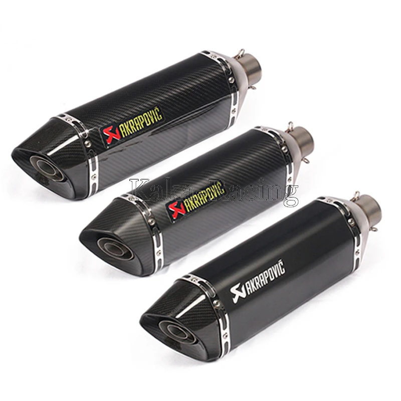 570mm/470mm/370mm Universal Inlet 51mm Motorcycle Exhaust Muffler Pipe Real Carbon Fiber AKrapovic Muffler Escape moto db killer
570mm/470mm/370mm Universal Inlet 51mm Motorcycle Exhaust Muffler Pipe Real Carbon Fiber AKrapovic Muffler Escape moto db killer