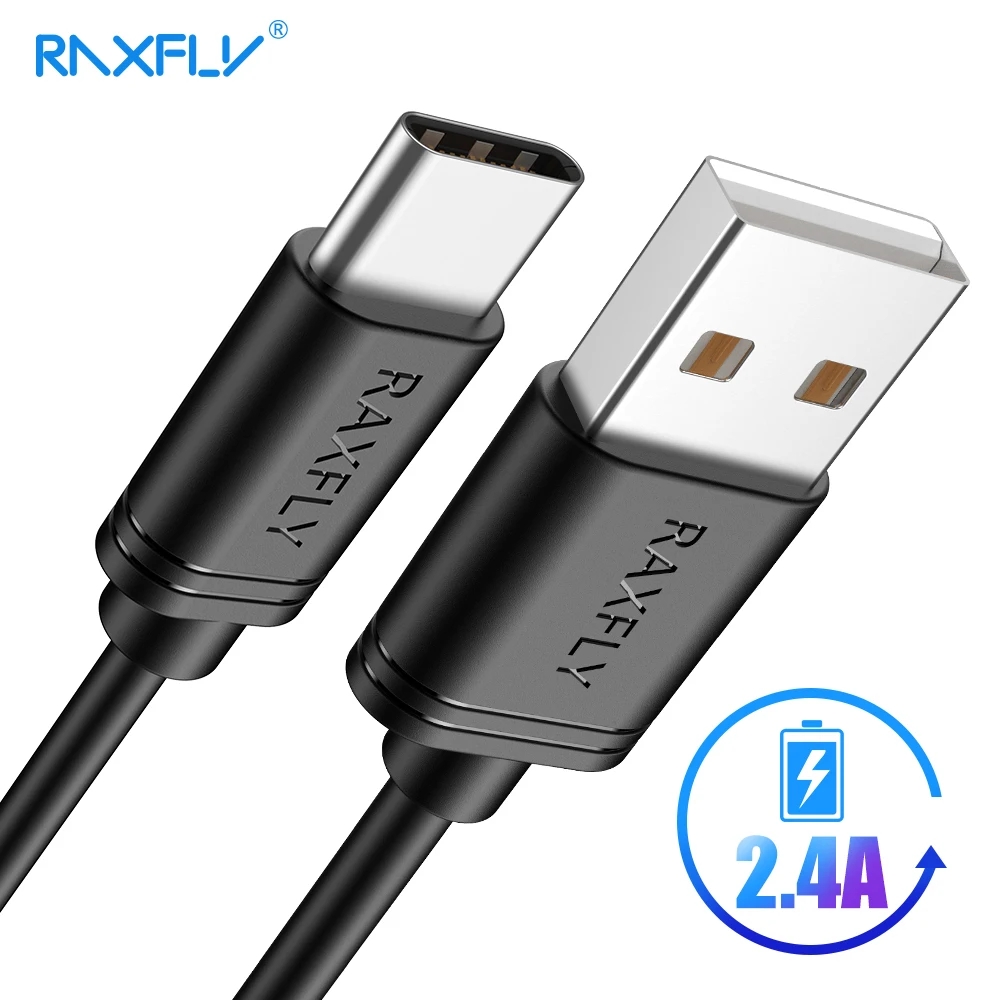 RAXFLY USB Type C Cable for Samsung Galaxy S9 S8 Plus Note10 2.4A Fast Charge USB C Data Cable for One Plus 6 5 5t Charging Wire
RAXFLY USB Type C Cable for Samsung Galaxy S9 S8 Plus Note10 2.4A Fast Charge USB C Data Cable for One Plus 6 5 5t Charging Wire
