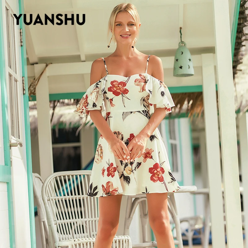 YUANSHU Floral Print Ruffles Short Dress Women Summer Sexy Spaghetti Strap Backless Beach Dress Mini Casual Sundress
YUANSHU Floral Print Ruffles Short Dress Women Summer Sexy Spaghetti Strap Backless Beach Dress Mini Casual Sundress