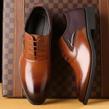 Leisure Oxford Shoes for Men New Arrival Leather Shoes Men Business Mens Shoes Formal Microfiber Leather Shoe for Men Laces
Leisure Oxford Shoes for Men New Arrival Leather Shoes Men Business Mens Shoes Formal Microfiber Leather Shoe for Men Laces
