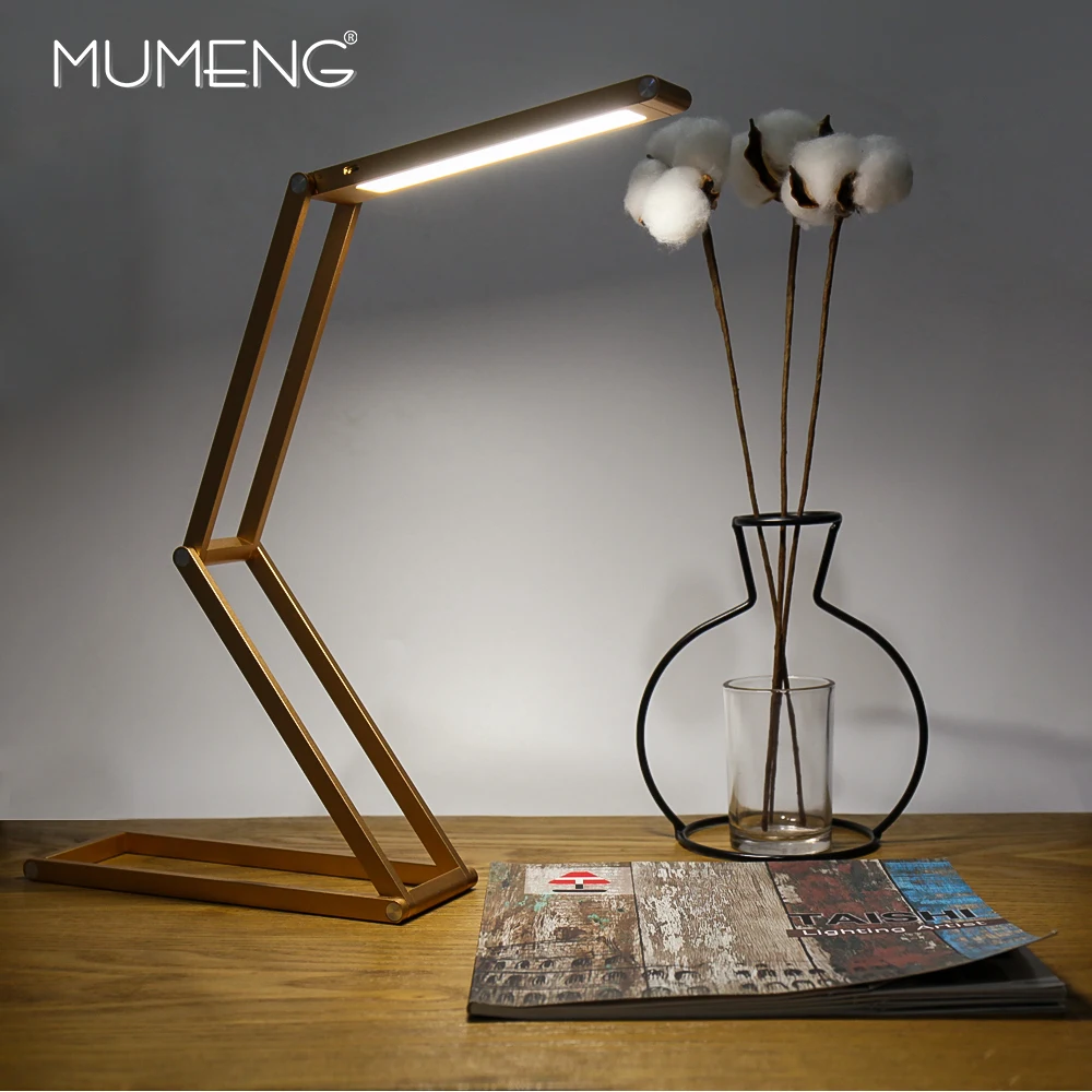Modern Simple Golden LED Desk Lamp Flexible Foldable Eye Protection Table Lamp USB Input Reading Book Lights For Children
Modern Simple Golden LED Desk Lamp Flexible Foldable Eye Protection Table Lamp USB Input Reading Book Lights For Children