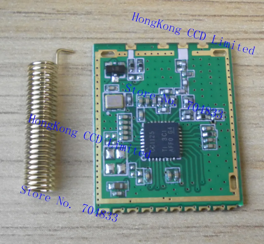 CC1125 433Mhz remote industrial wireless transmission modules CC1125-TR-4S through narrow-band wireless module active crystal
CC1125 433Mhz remote industrial wireless transmission modules CC1125-TR-4S through narrow-band wireless module active crystal