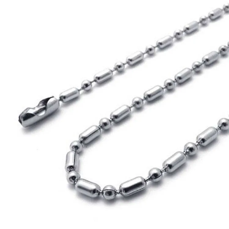 100 pieces / batch 2.4 mm stainless steel bamboo chain titanium steel chain Diy pendant long chain and bead chain necklace
100 pieces / batch 2.4 mm stainless steel bamboo chain titanium steel chain Diy pendant long chain and bead chain necklace