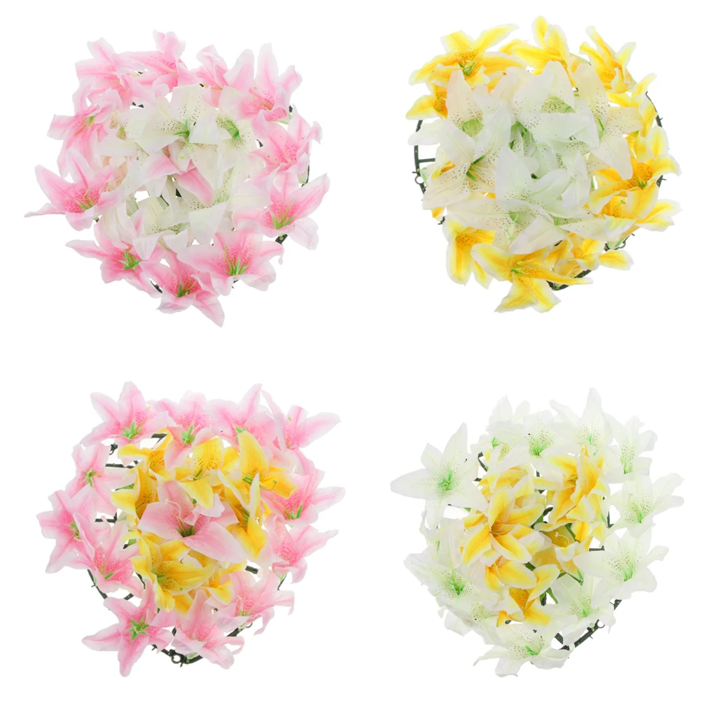 Artificial Silk Lily Funeral Memorial Wreath Flower Tombstone Grave Flower Artificial Silk Lily Funeral Memorial Wreath Flower Tombstone Grave Flower