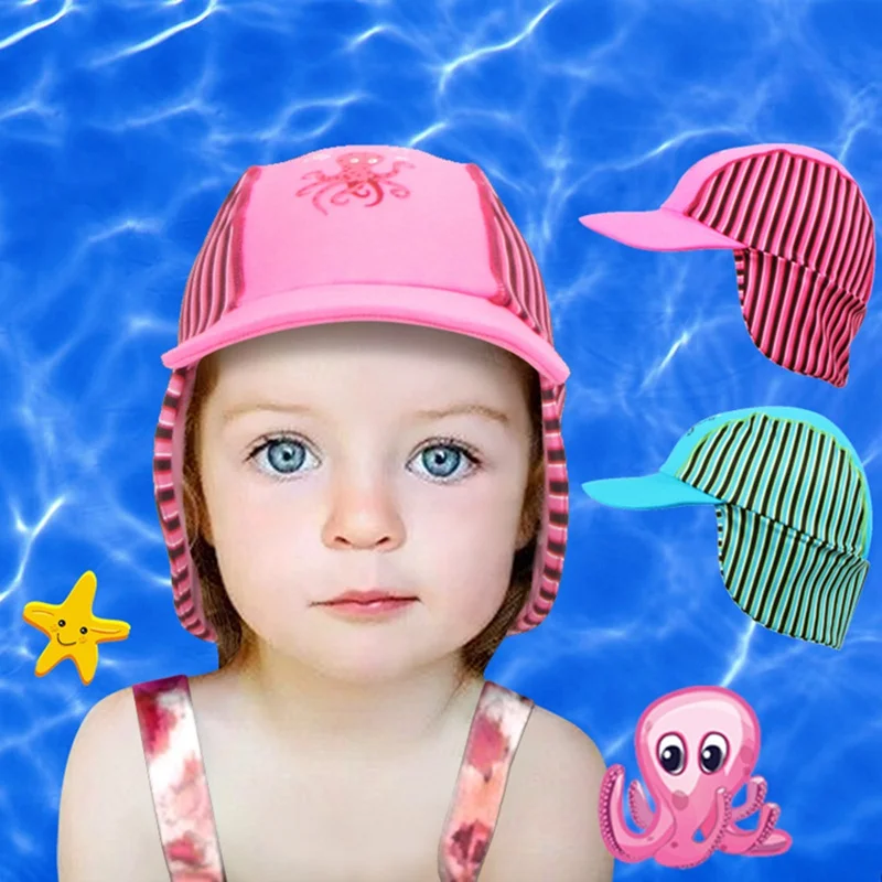 Ear Protection Swimming Cap Girl Boy Anti-UV Elastic Beach Hat Children Kids Unisex Headwear Sportswear Accessories Outdoor
Ear Protection Swimming Cap Girl Boy Anti-UV Elastic Beach Hat Children Kids Unisex Headwear Sportswear Accessories Outdoor