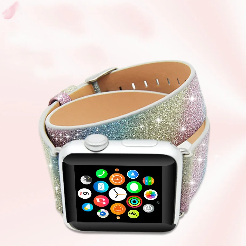 New fashion double circle strap for i watch genuine leather band for apple watch replacement official colors giving connector
New fashion double circle strap for i watch genuine leather band for apple watch replacement official colors giving connector