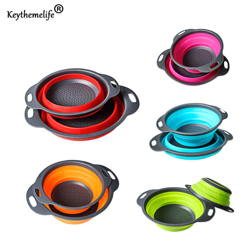 Foldable Silicone Colander Fruit Vegetable Washing Basket Magic Basket Strainer Collapsible Drainer Kitchen Tools Gadget BF
Foldable Silicone Colander Fruit Vegetable Washing Basket Magic Basket Strainer Collapsible Drainer Kitchen Tools Gadget BF