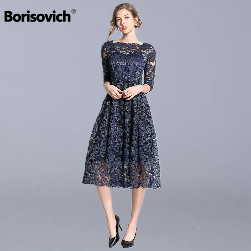 Borisovich Women Casual Lace Long Dress New Brand 2019 Spring Fashion Big Swing A-line Elegant Ladies Party Dresses N698
Borisovich Women Casual Lace Long Dress New Brand 2019 Spring Fashion Big Swing A-line Elegant Ladies Party Dresses N698