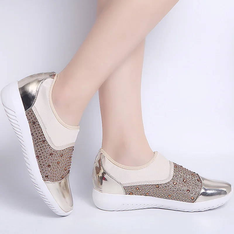 Women's shoes Patchwork Crystal Fashion Sneakers for women Slip-on Lazy shoes Lightweight Female sneakers Plus size 9-12
Women's shoes Patchwork Crystal Fashion Sneakers for women Slip-on Lazy shoes Lightweight Female sneakers Plus size 9-12