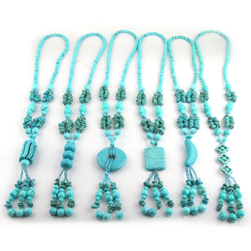 Fashion Bohemian Tribal Artisan Jewelry Blue Stones Round Circle Rectangle Moon Charm Bead Tassel Necklace 6 design available
Fashion Bohemian Tribal Artisan Jewelry Blue Stones Round Circle Rectangle Moon Charm Bead Tassel Necklace 6 design available