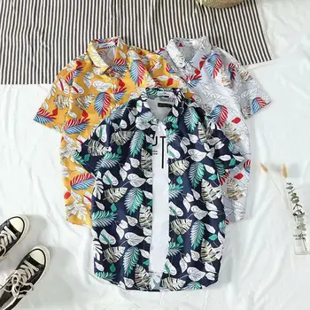 Yfashion Men Shirts Women Couple Printing Shirt Mens Short Sleeve Tops Summer Floral Casual Blouse Men Hawaiian Shirt
Yfashion Men Shirts Women Couple Printing Shirt Mens Short Sleeve Tops Summer Floral Casual Blouse Men Hawaiian Shirt