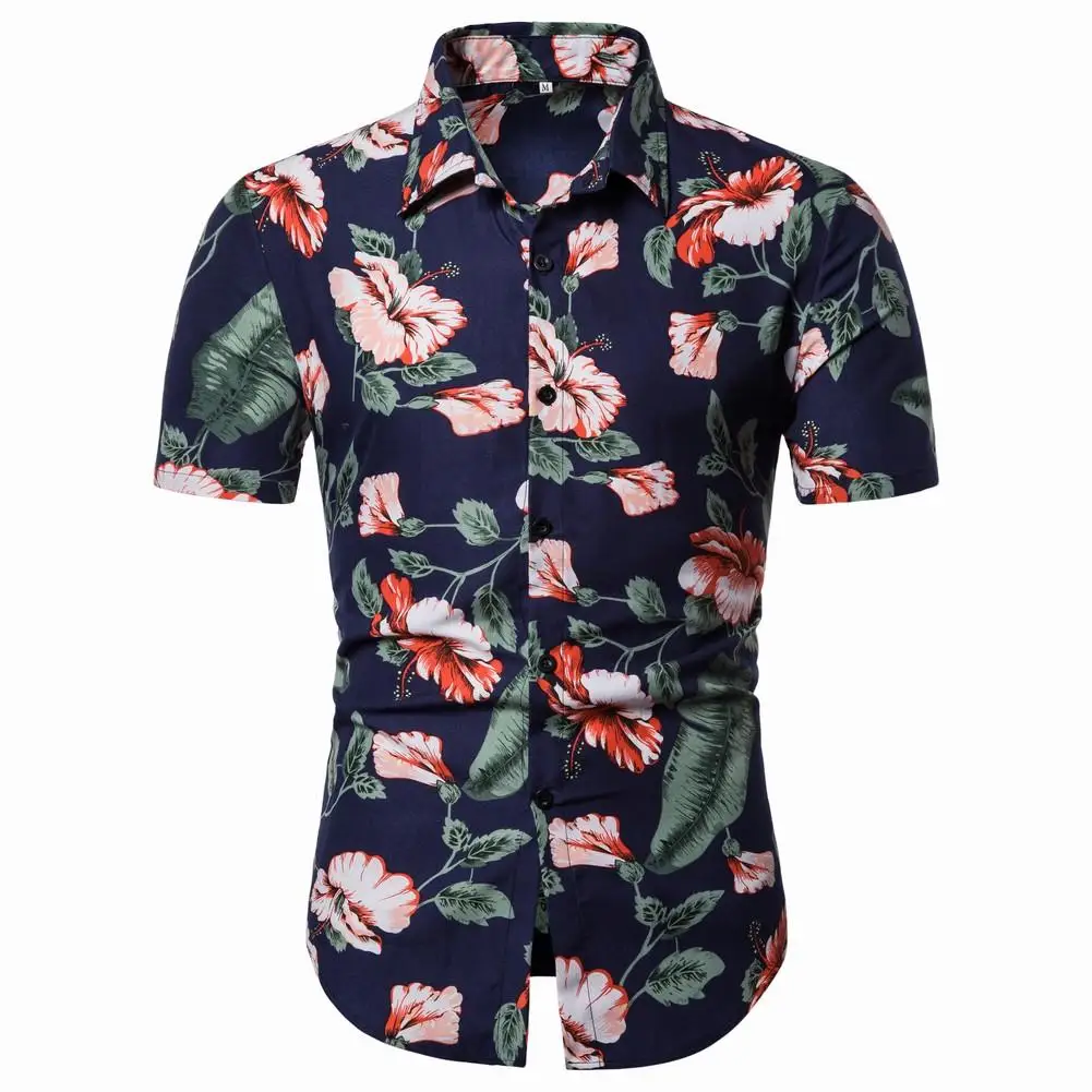 Men's Shirts Casual Blouse Men Floral Shirts Mens clothing Hip hop Slim fit Hawaiian Flower Summer 
Men's Shirts Casual Blouse Men Floral Shirts Mens clothing Hip hop Slim fit Hawaiian Flower Summer