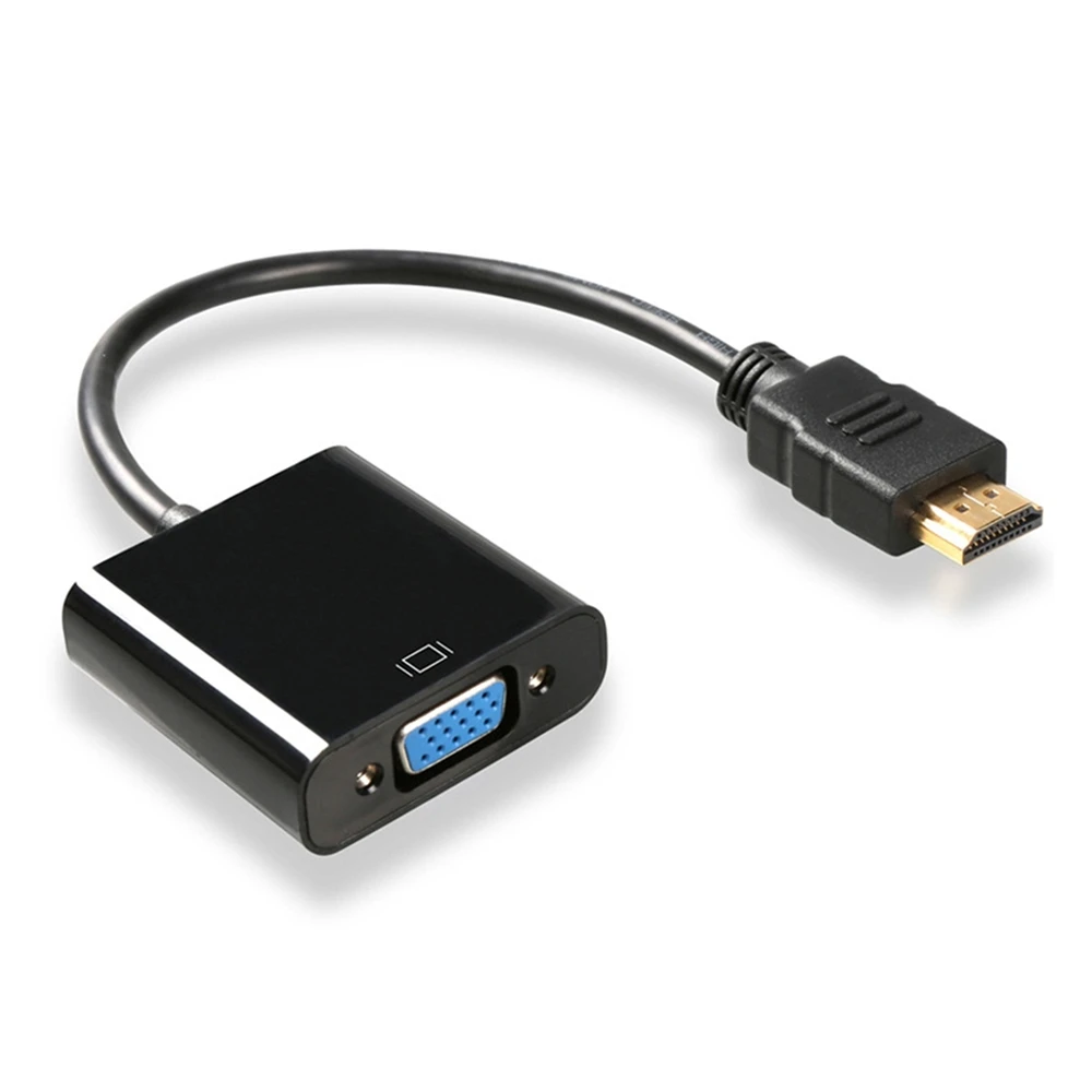 HDMI to VGA Cable Adapter Converter Full HD 1080P HDTV HDMI Cable Connector for PC Laptop Tablet
HDMI to VGA Cable Adapter Converter Full HD 1080P HDTV HDMI Cable Connector for PC Laptop Tablet