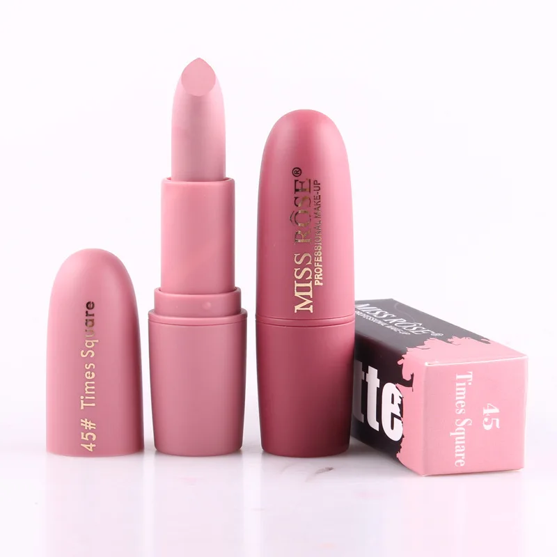 MISS ROSE Nude Lipstick 22Colors waterproof Vampire Brown Beauty Red Baby Lips Batom matte lipstick Makeup
MISS ROSE Nude Lipstick 22Colors waterproof Vampire Brown Beauty Red Baby Lips Batom matte lipstick Makeup