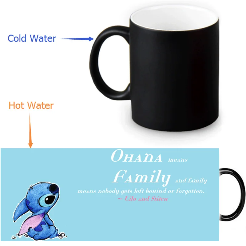 Lilo&Stitch Ohana Quote Color Change Coffee Mug Sensitive Morphing Mugs Birthday Festival Gift Espresso Tea Milk Mugs 350ml
Lilo&Stitch Ohana Quote Color Change Coffee Mug Sensitive Morphing Mugs Birthday Festival Gift Espresso Tea Milk Mugs 350ml