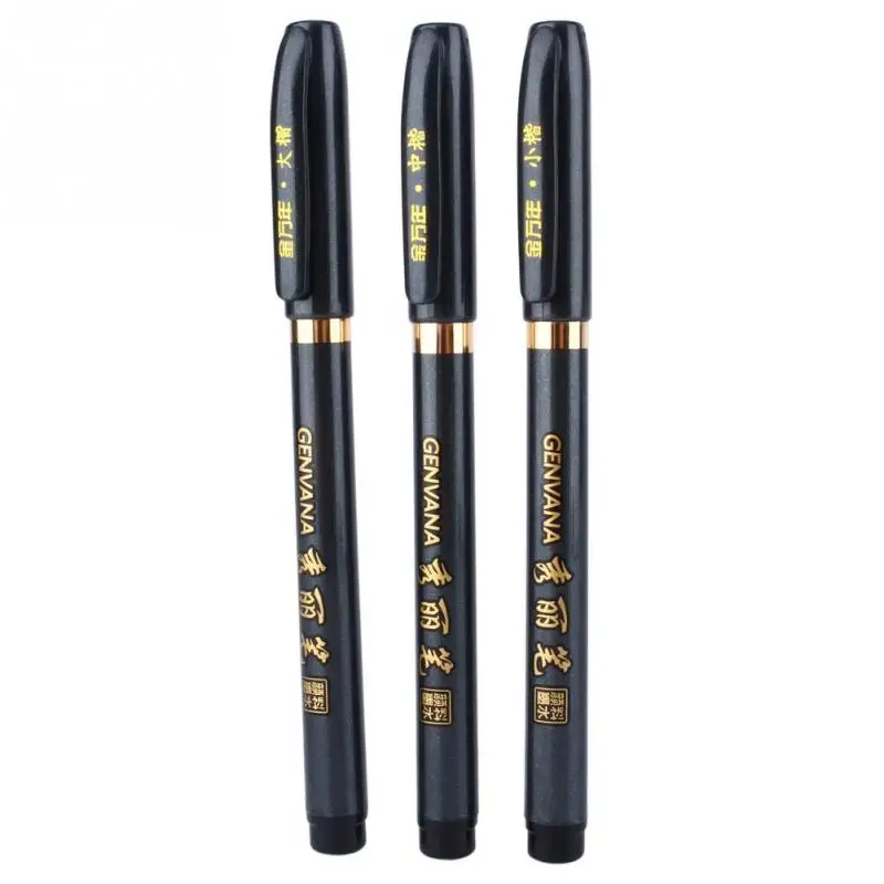 3Pcs Portable High Quality Chinese Japanese Calligraphy Brush Pen Sketch Pens Soft Brush Painting Pen Ink Pen Size S M L
3Pcs Portable High Quality Chinese Japanese Calligraphy Brush Pen Sketch Pens Soft Brush Painting Pen Ink Pen Size S M L