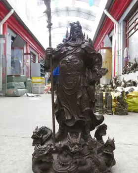 25" China Bronze fine nine dragon battle saint Guan-gong buddha Sculpture Statue
25" China Bronze fine nine dragon battle saint Guan-gong buddha Sculpture Statue
